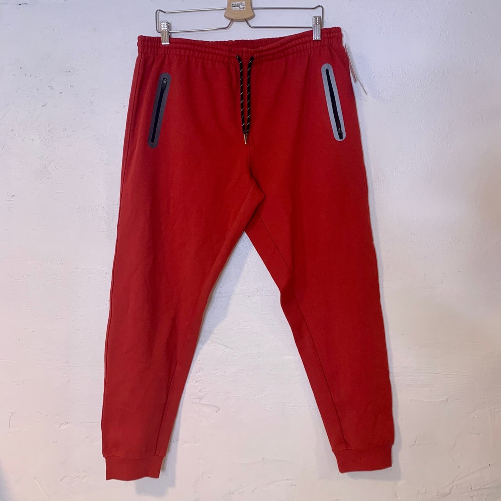 NWT Zella Power Up Mens Joggers in Rust Spice size Large